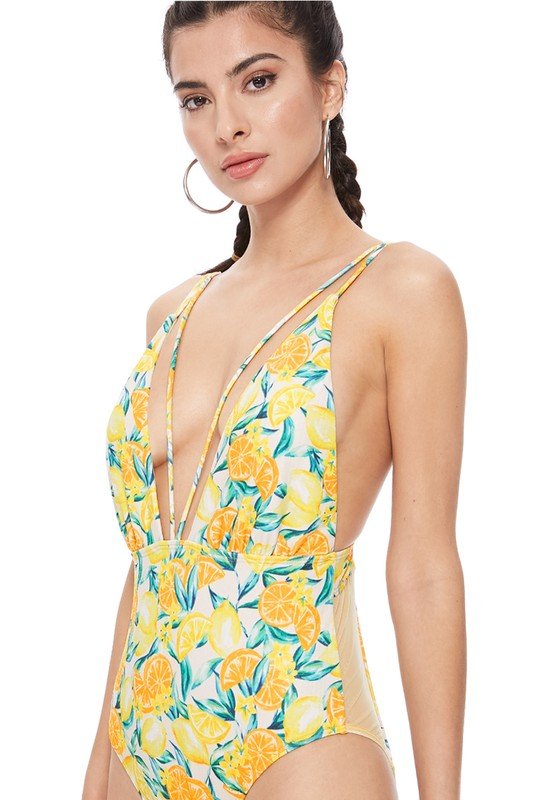 TEXTURED LEMON MESH ONE PIECE - Chaelisa's New Jammies