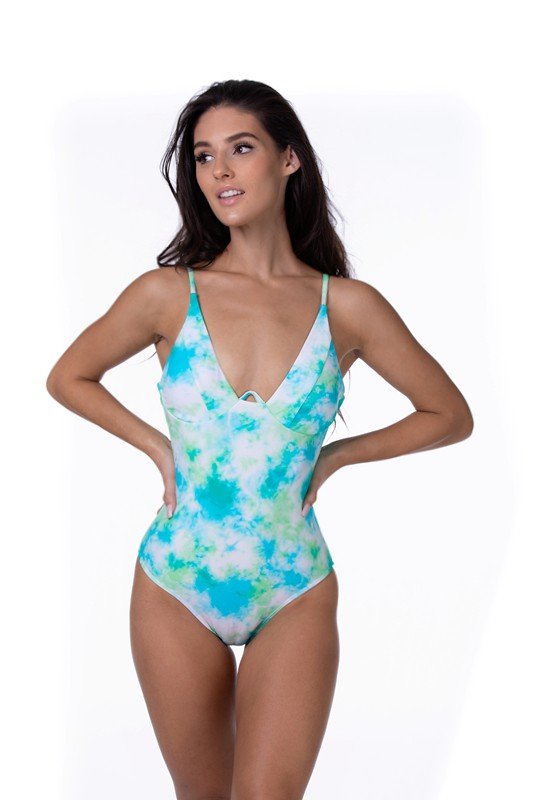 TIE DYE UNDERWIRE ONE PIECE SWIMEAR - Chaelisa's New Jammies
