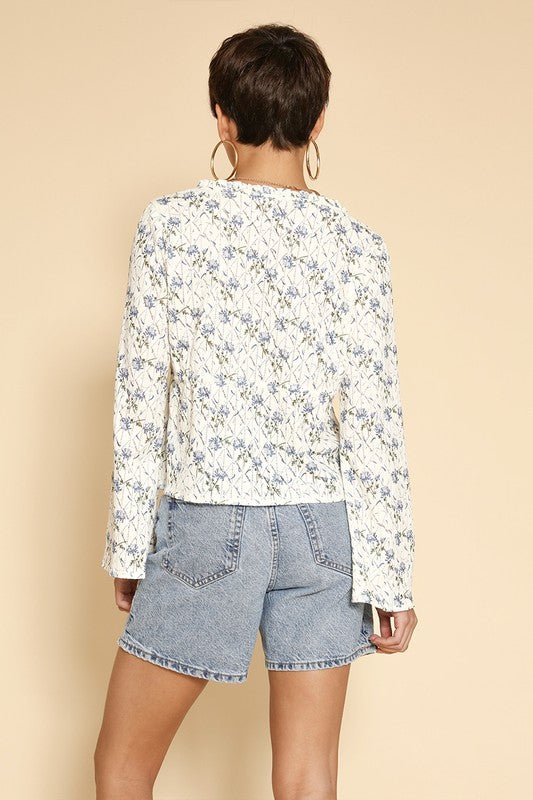 Tie front floral top - Chaelisa's New Jammies