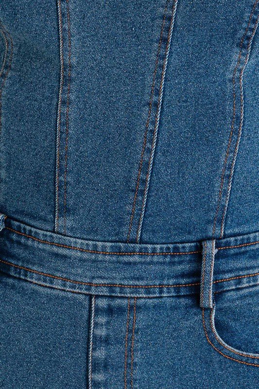 Tube Denim Jumpsuit - Chaelisa's New Jammies