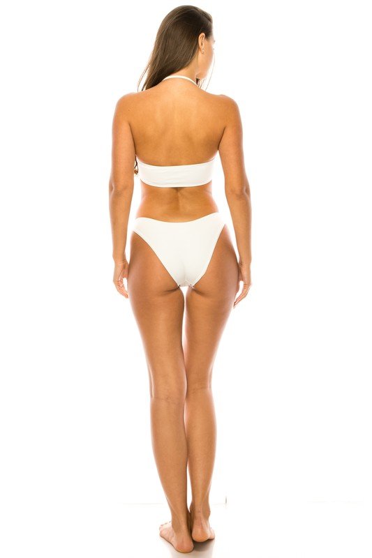 TWISTED BANDEAU TOP TWO PIECE BIKINI - Chaelisa's New Jammies