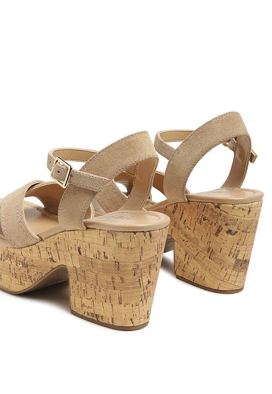 ULLA HIGH HEELED BLOCK SANDAL IN BLACK - Chaelisa's New Jammies