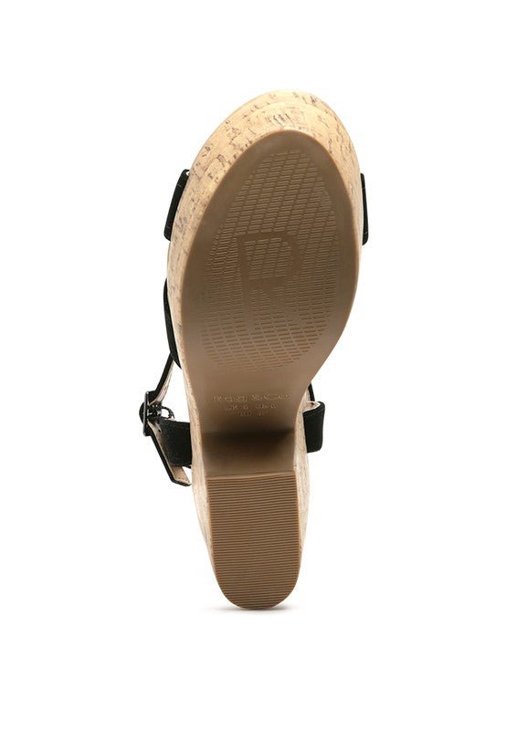 ULLA HIGH HEELED BLOCK SANDAL IN BLACK - Chaelisa's New Jammies
