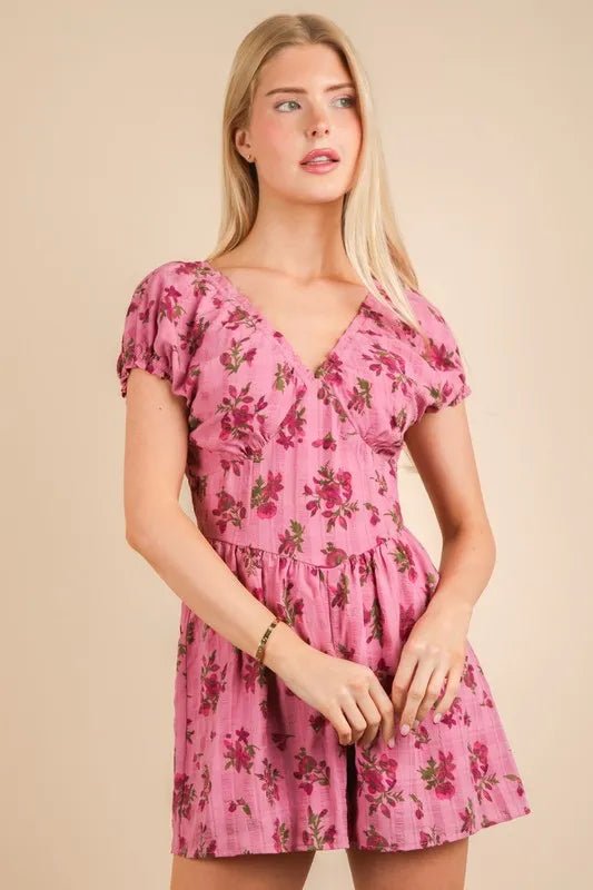 VERY J Floral Printed Ruffle Romper - Chaelisa's New Jammies