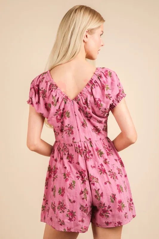 VERY J Floral Printed Ruffle Romper - Chaelisa's New Jammies