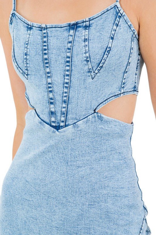 WOMEN FASHION DENIM MAXI DRESS - Chaelisa's New Jammies