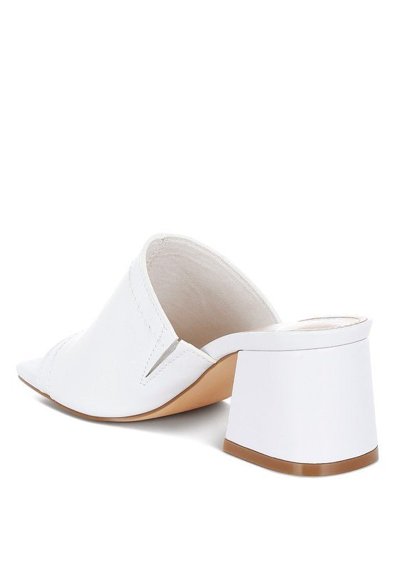 Wuling Slip - On Soft Leather Heels - Chaelisa's New Jammies