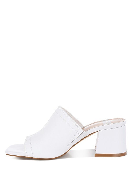Wuling Slip - On Soft Leather Heels - Chaelisa's New Jammies