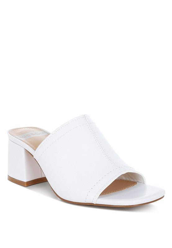 Wuling Slip - On Soft Leather Heels - Chaelisa's New Jammies