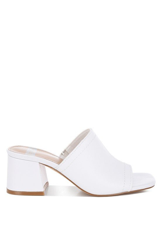 Wuling Slip - On Soft Leather Heels - Chaelisa's New Jammies