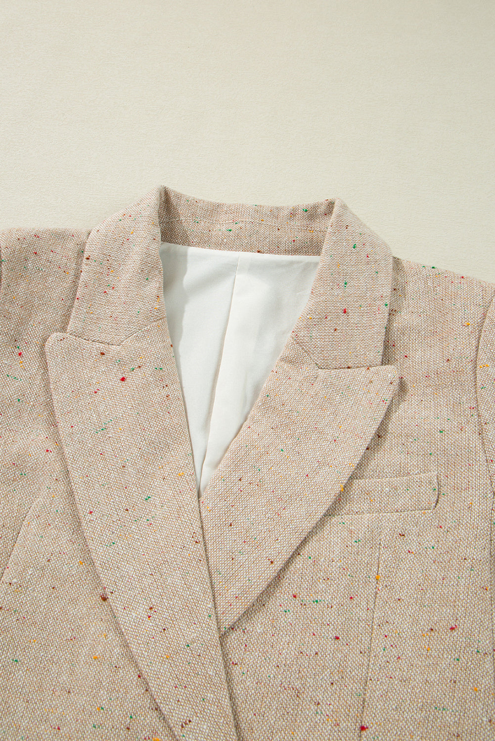 Oatmeal Single Breasted Elegant Suit Jacket-Chaelisa's New Jammies