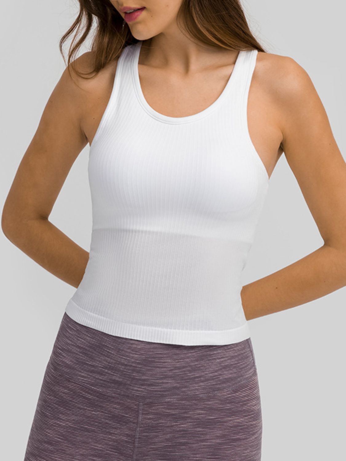 Round Neck Racerback Active Tank-Chaelisa's New Jammies
