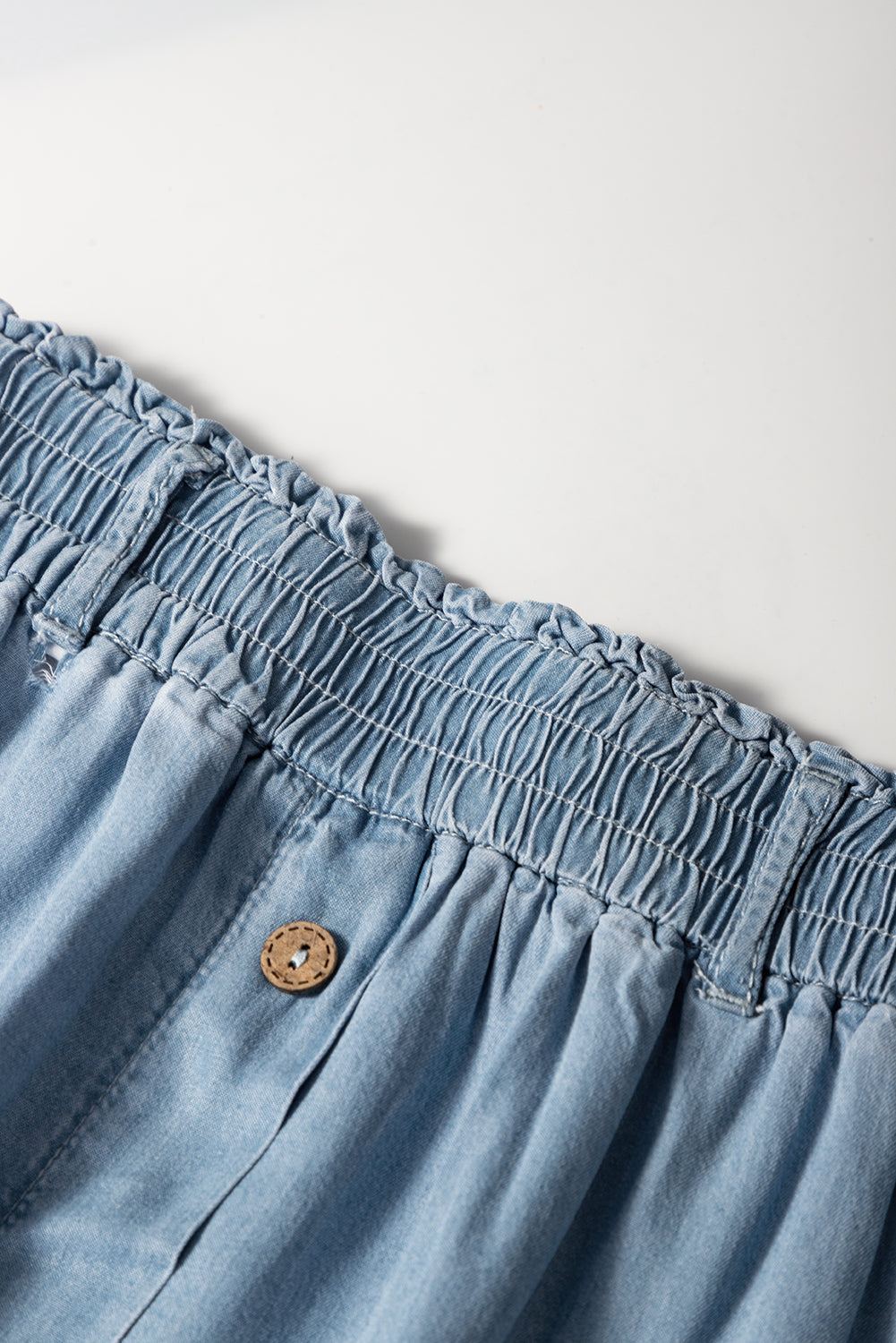Beau Blue Buttoned Front High Waist Side Pockets Denim Maxi Skirt-Chaelisa's New Jammies