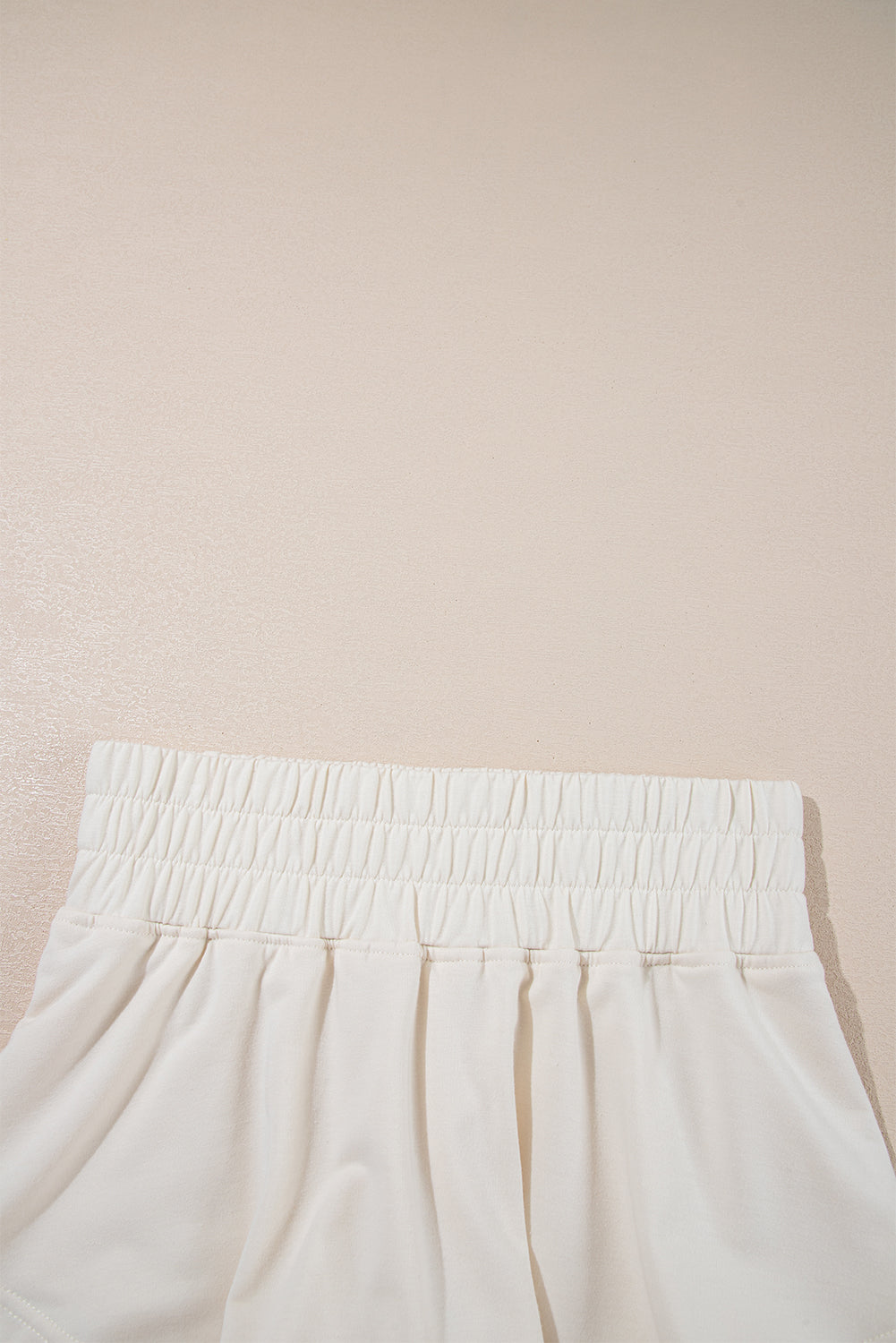 Beige 2pcs Cropped Tee and Ruffle High Waist Skort Set-Chaelisa's New Jammies