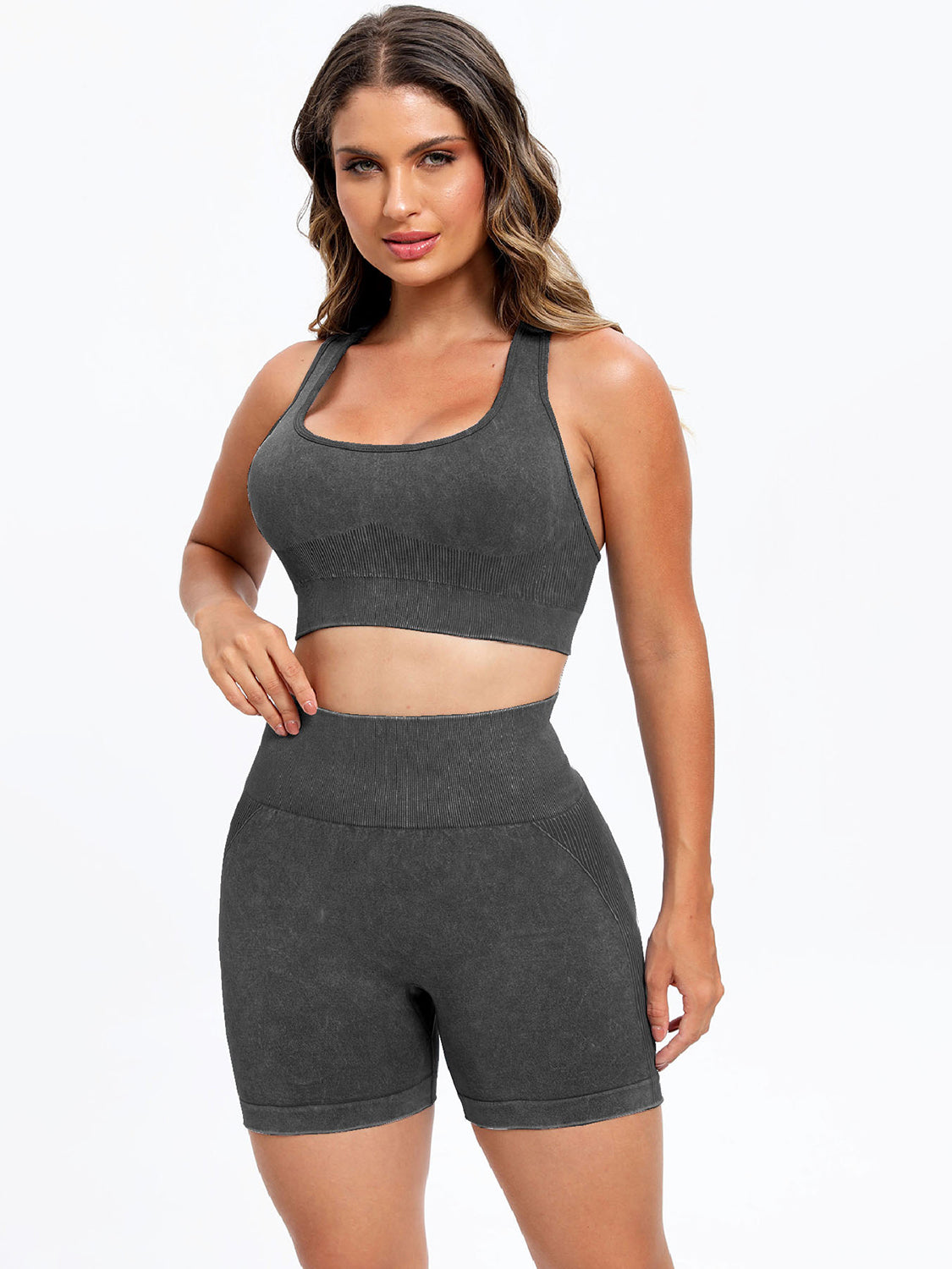 Scoop Neck Wide Strap Top and Shorts Active Set-Chaelisa's New Jammies