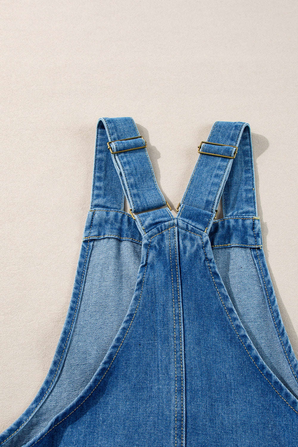 Dusk Blue Wide Strap Button Front Pocketed Denim Mini Dress-Chaelisa's New Jammies