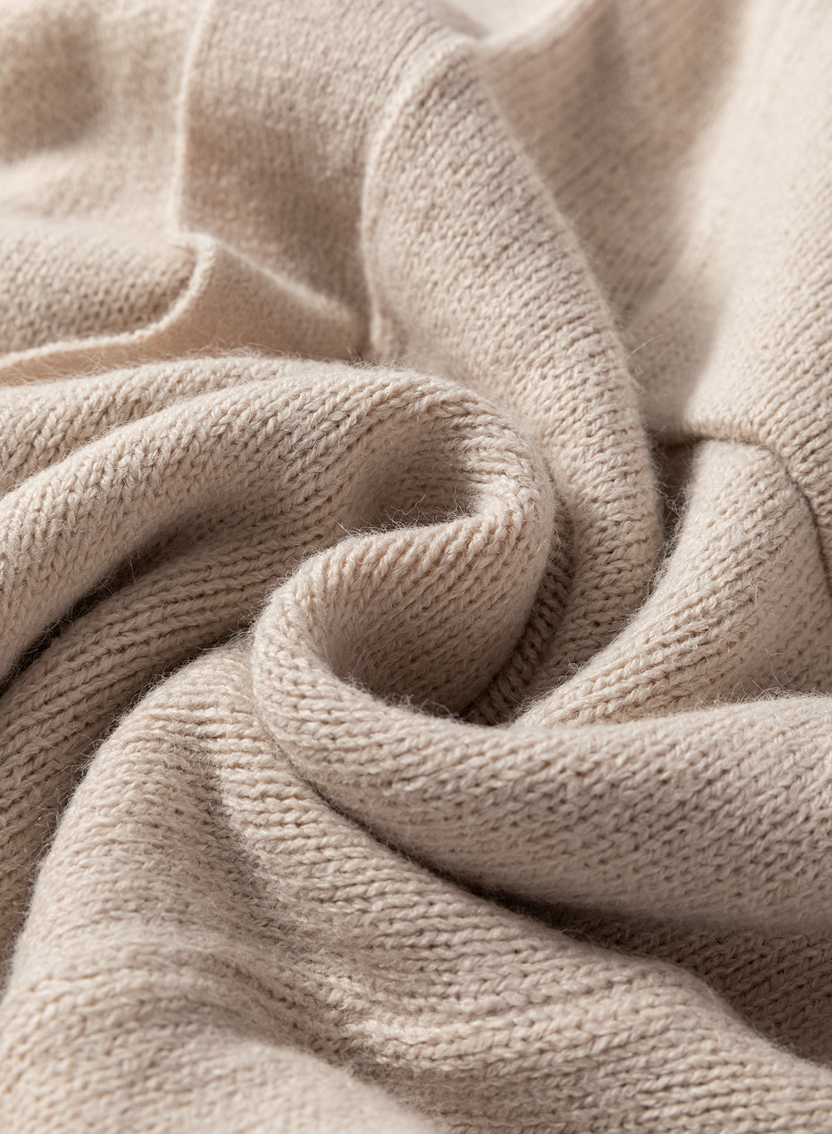 Beige Side Pockets Open Front Long Knitted Cardigan-Chaelisa's New Jammies