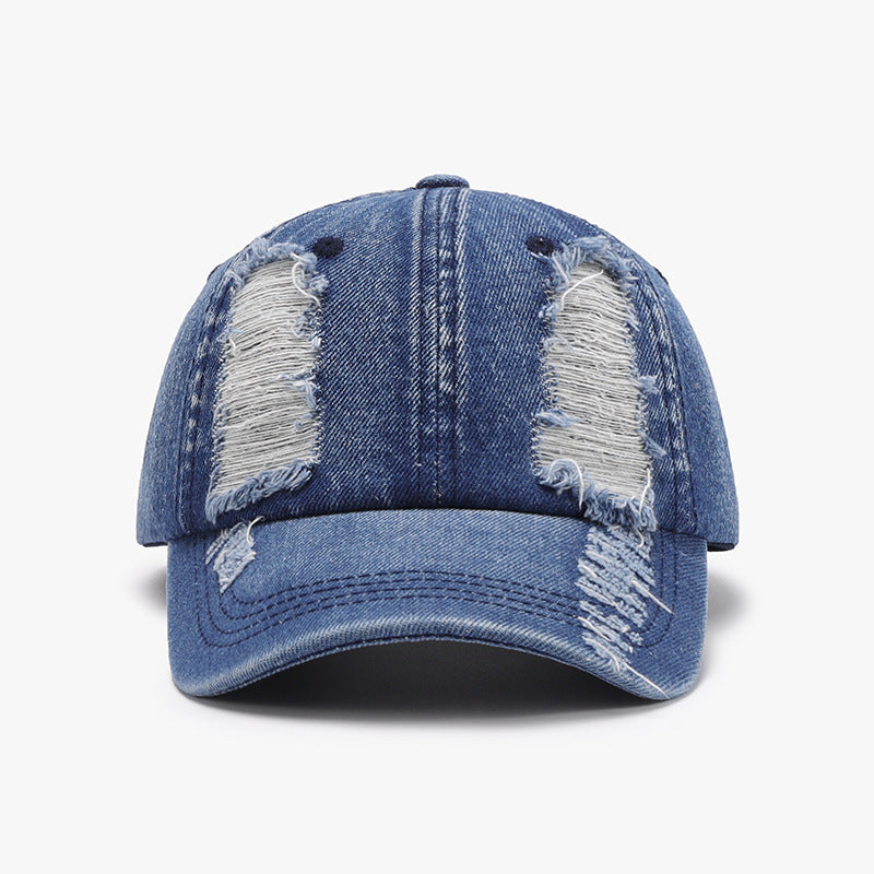 Distressed Cotton Baseball Cap-Chaelisa's New Jammies