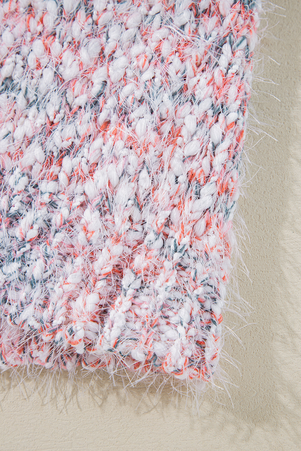 Pink Multicolor Confetti Open Front Knit Cardigan-Chaelisa's New Jammies