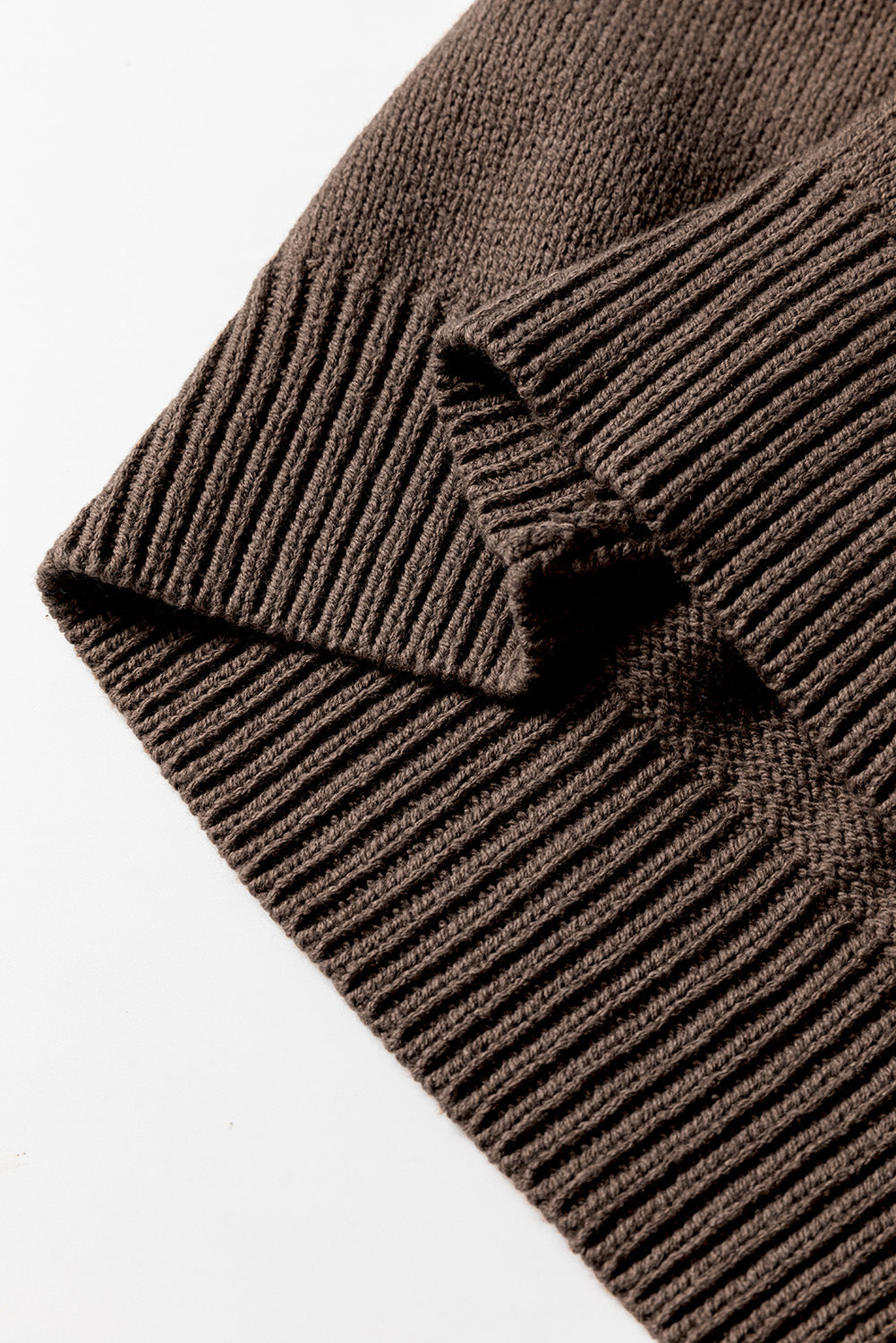 Dark Khaki Open Knit Drop Shoulder Sweater Cardigan-Chaelisa's New Jammies