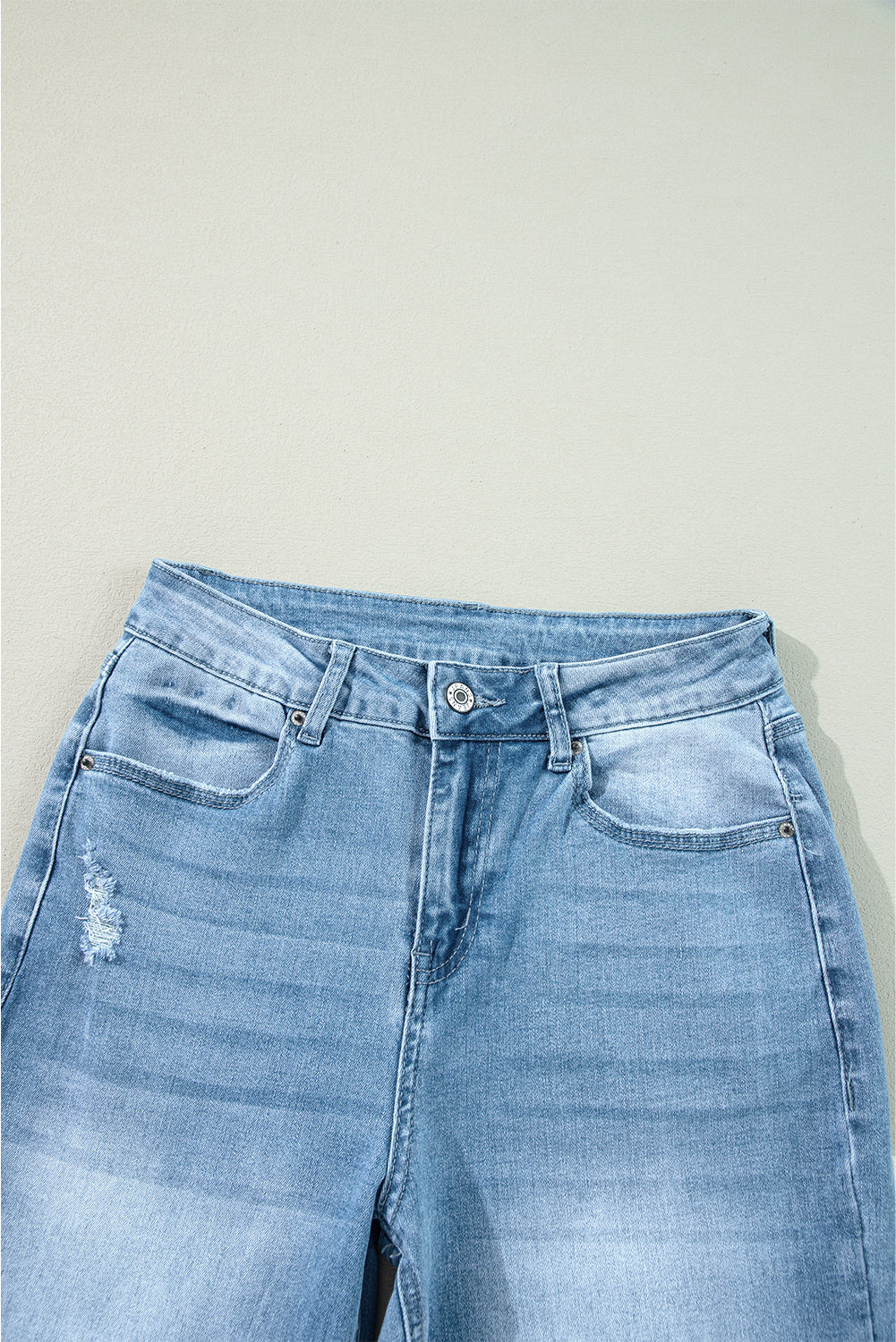 Myosotis High Rise Shift Slit Leg Straight Jeans-Chaelisa's New Jammies