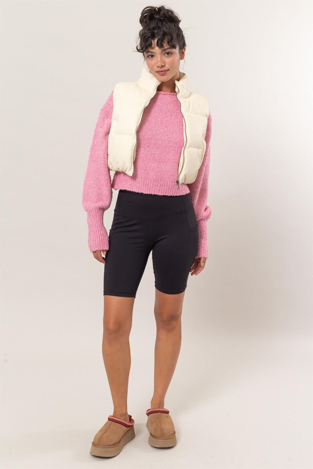 HYFVE Pocketed Solid Vest Coat-Chaelisa's New Jammies