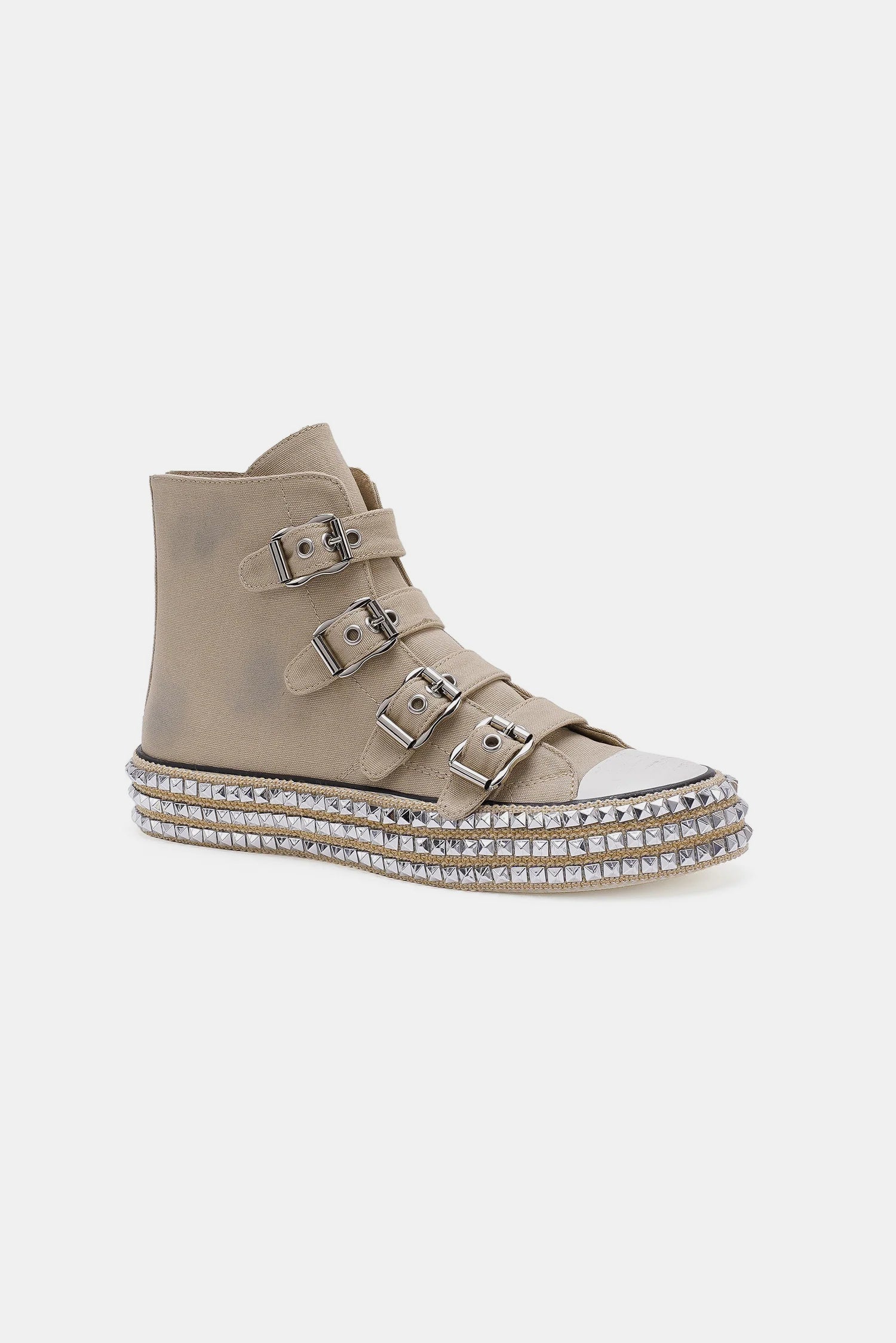 Beast Fashion Multi-Buckle Straps Studded Platform Sneakers-Chaelisa's New Jammies