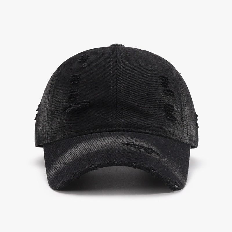 Distressed Adjustable Cotton Baseball Cap-Chaelisa's New Jammies
