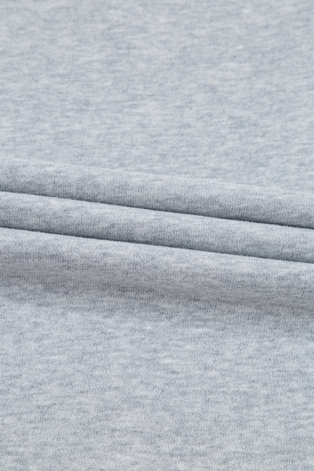 Light Grey Plain Drop Shoulder Crewneck Pullover Sweatshirt-Chaelisa's New Jammies