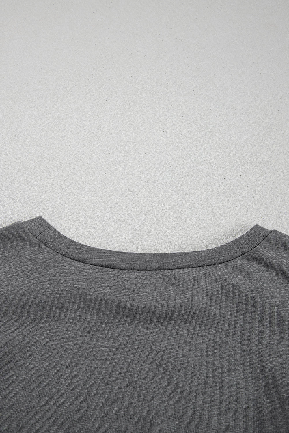 Dark Grey Layered Ruffle Short Sleeve Round Neck Top-Chaelisa's New Jammies