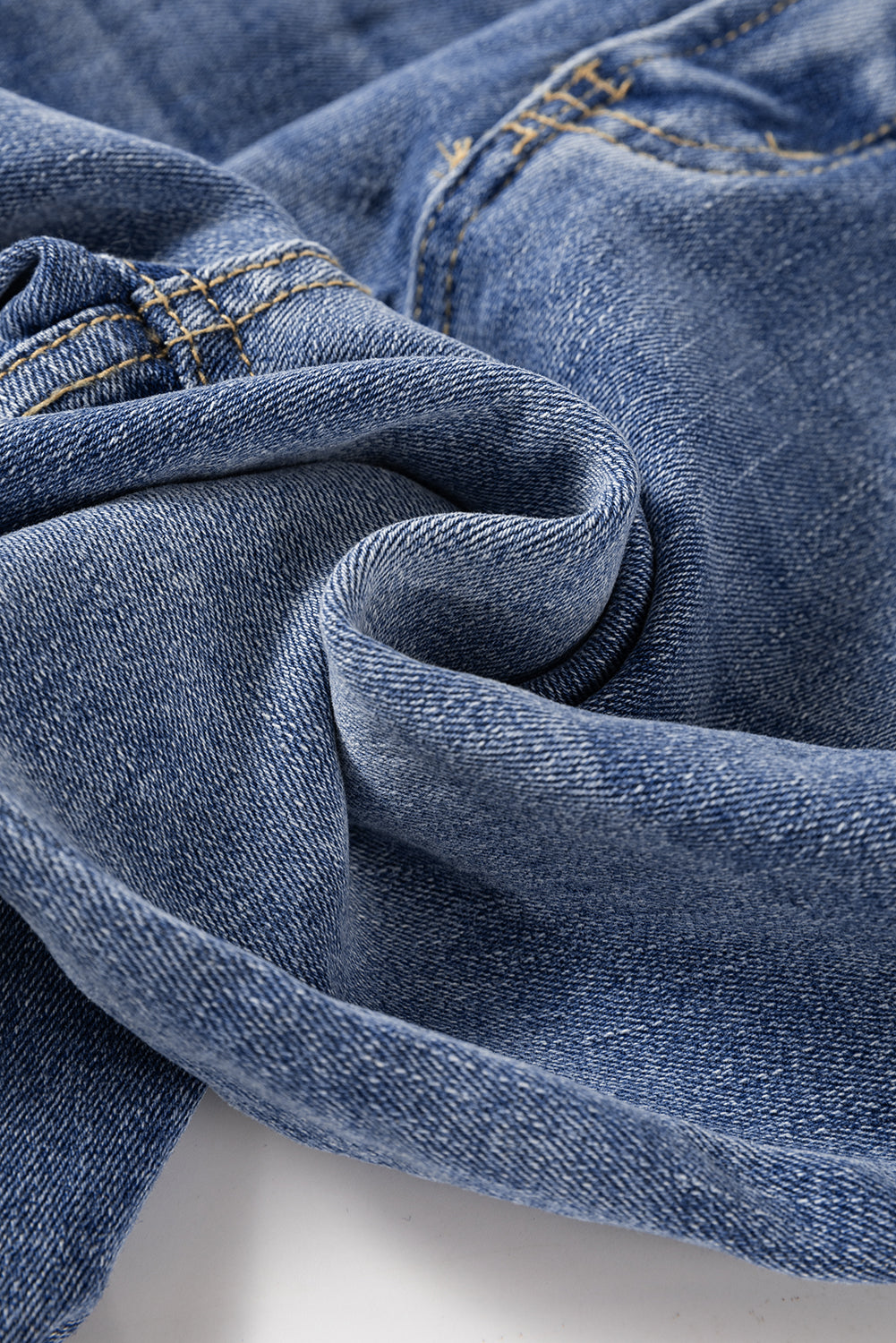 Ashleigh Blue Distressed Raw Hem Straight Leg High Waist Jeans-Chaelisa's New Jammies