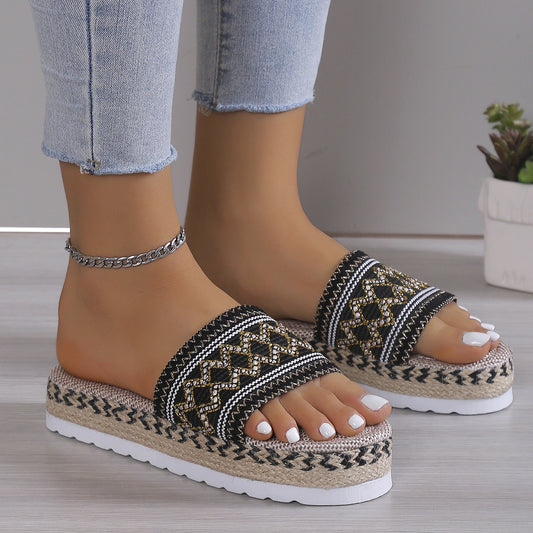 Open Toe Platform Sandals-Chaelisa's New Jammies
