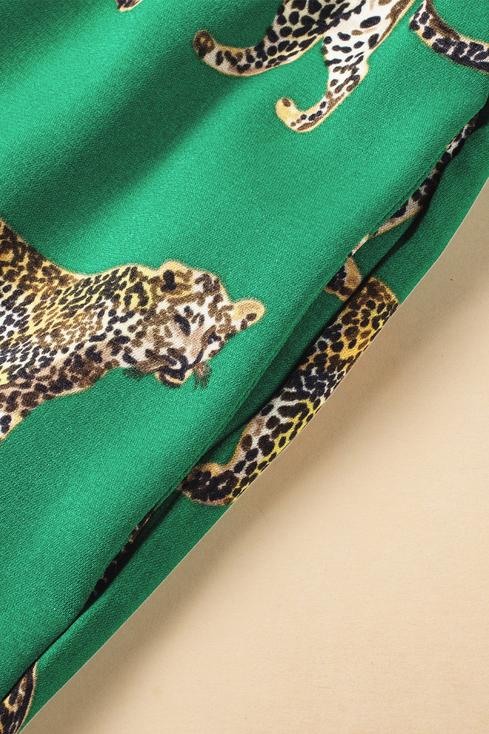 Green Cheetah Print Short Sleeve Shirt and Pants Pajama Set-Chaelisa's New Jammies