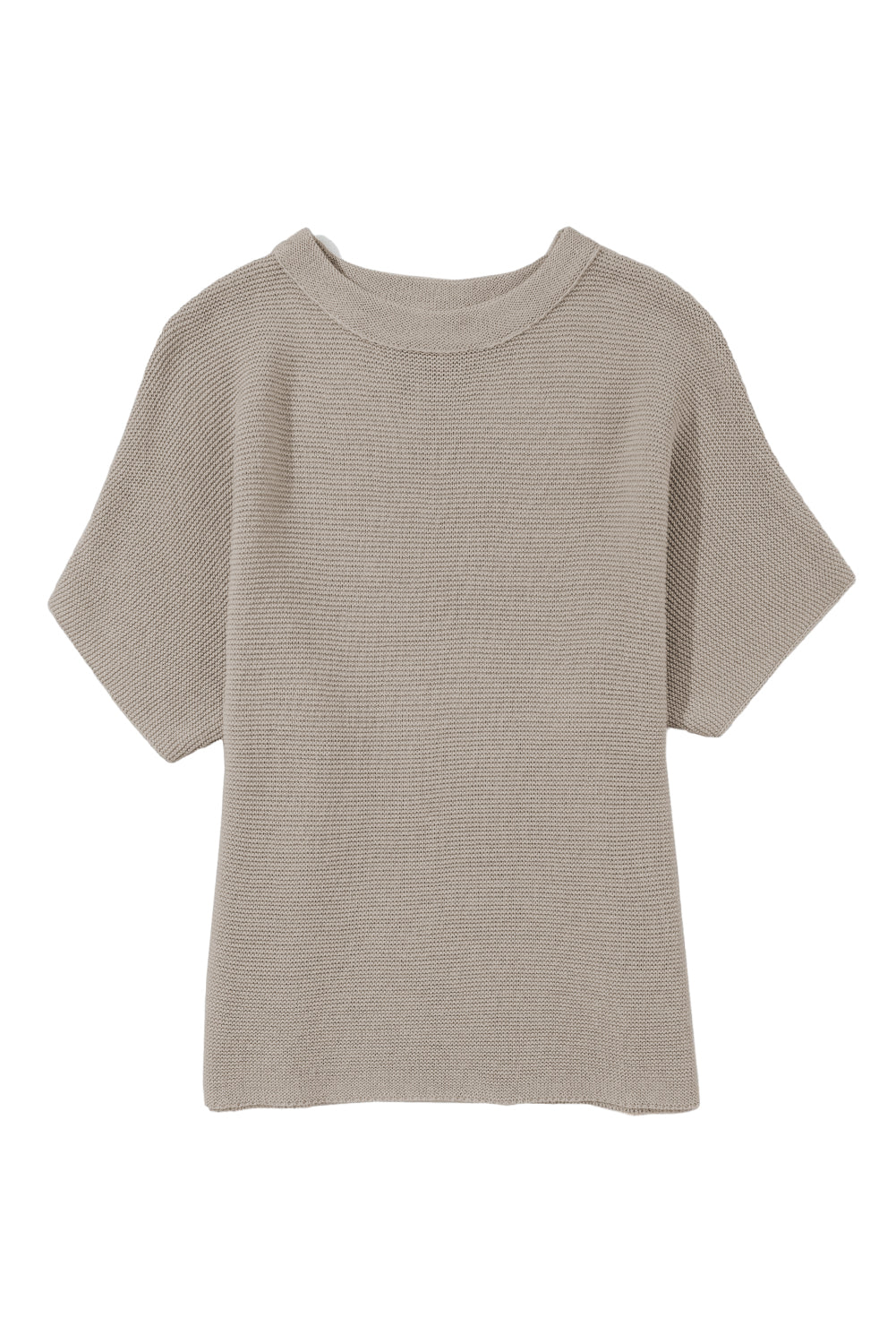 Apricot Mock Neck Short Batwing Sleeve Sweater-Chaelisa's New Jammies