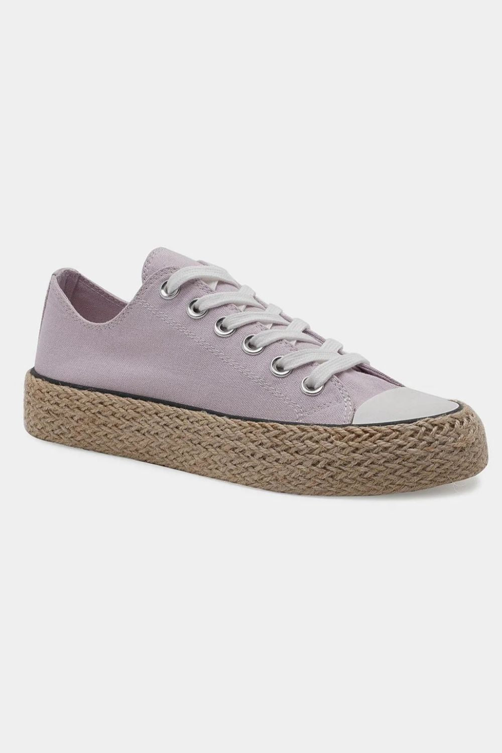 Beast Fashion Lace Up Woven Espadrille Sole Sneakers-Chaelisa's New Jammies