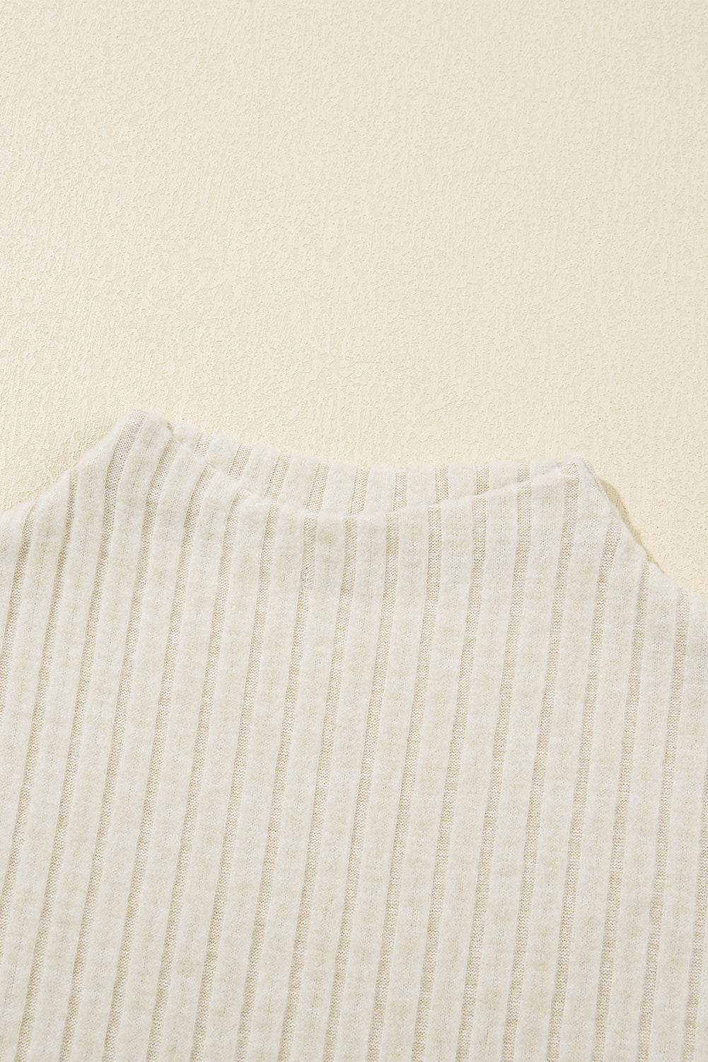 Apricot Ribbed Knit Mock Neck Tank Top-Chaelisa's New Jammies