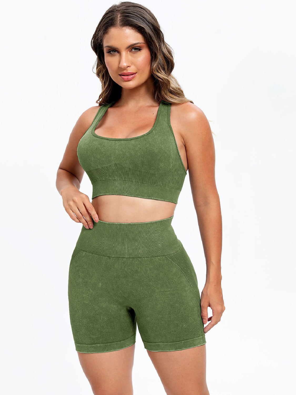 Scoop Neck Wide Strap Top and Shorts Active Set-Chaelisa's New Jammies