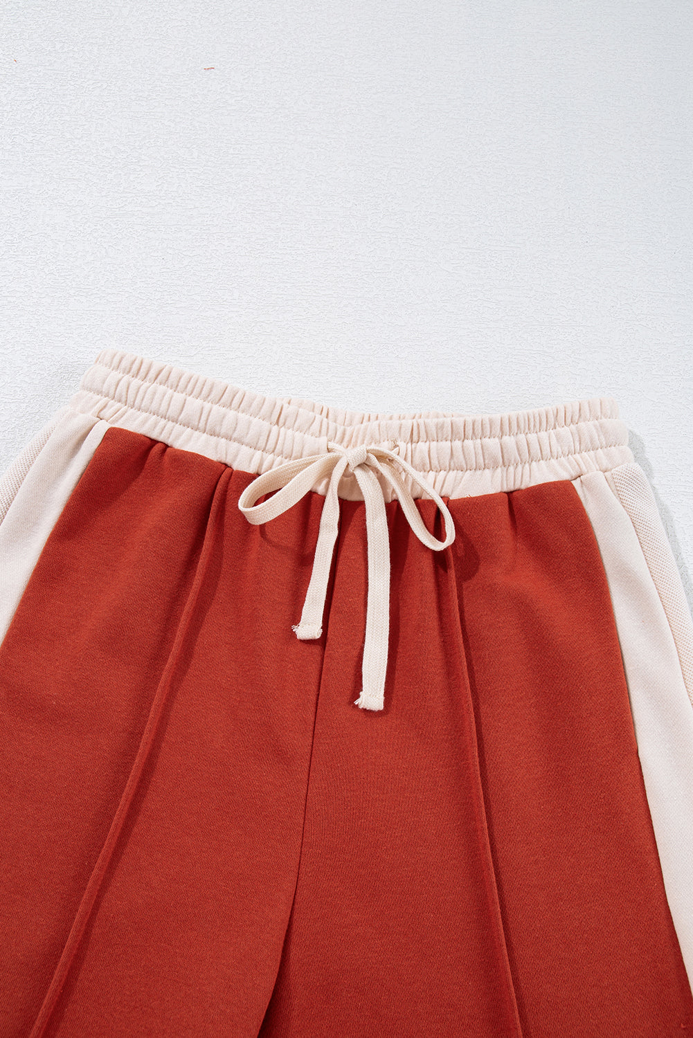 Flamingo Color Block Drawstring High Waist Wide Leg Pants-Chaelisa's New Jammies
