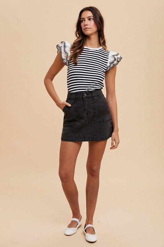 Annie Wear Cargo Denim Mini Skirt-Chaelisa's New Jammies