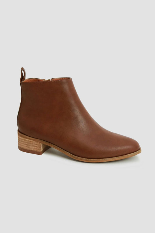 Beast Fashion PU Leather Block Heel Boots-Chaelisa's New Jammies