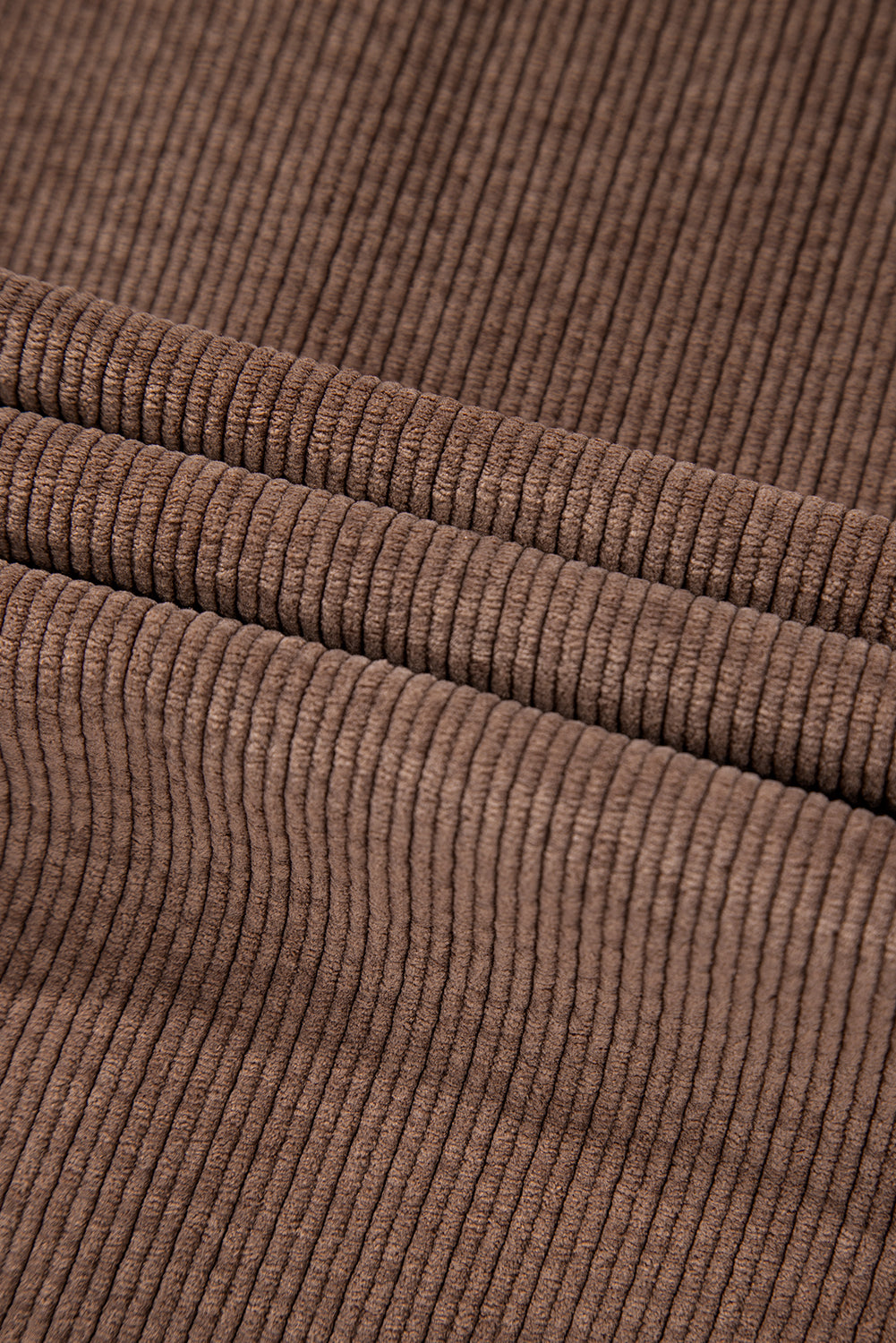 Chestnut Corduroy Flap Pocket Button Up Shacket-Chaelisa's New Jammies