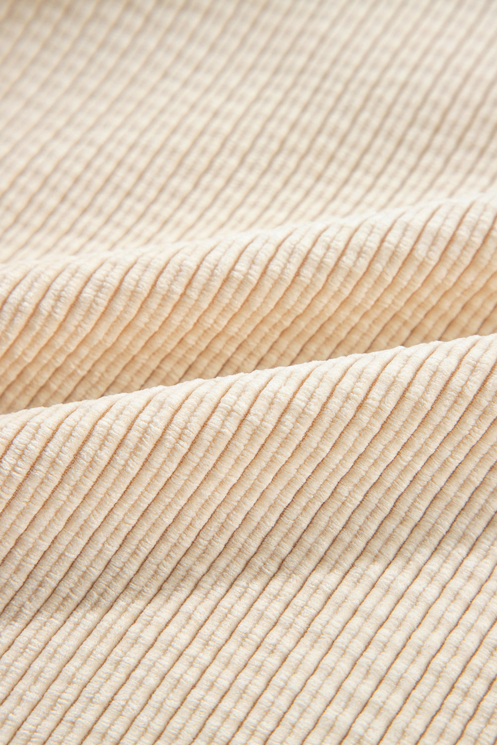 Oatmeal Corduroy Flap Pocket Button Up Shacket-Chaelisa's New Jammies