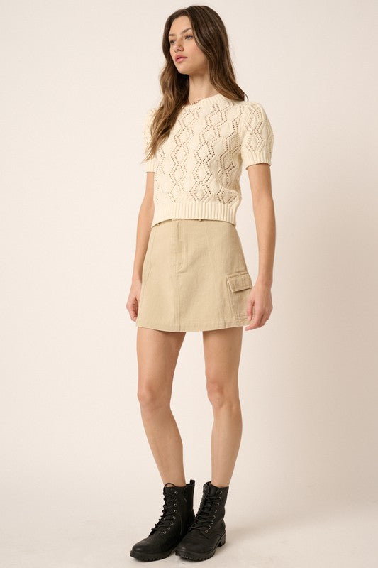 Mittoshop Cargo Mini Skirt with Side Pockets-Chaelisa's New Jammies