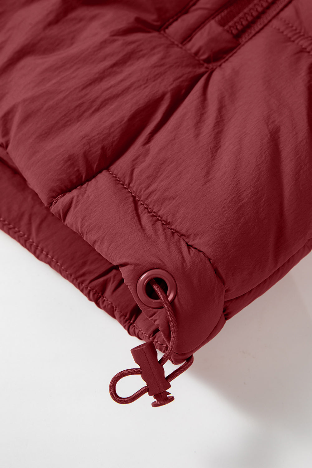 Clay Zip-up Side Pockets Hooded Puffer Vest-Chaelisa's New Jammies
