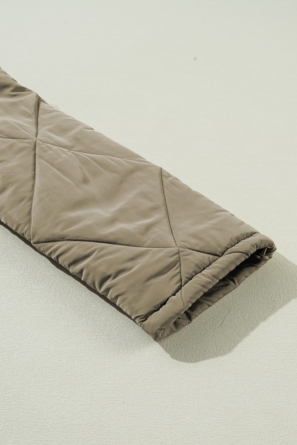 Jungle Green Teddy Collar Flap Pockets Quilted Puffer Jacket-Chaelisa's New Jammies