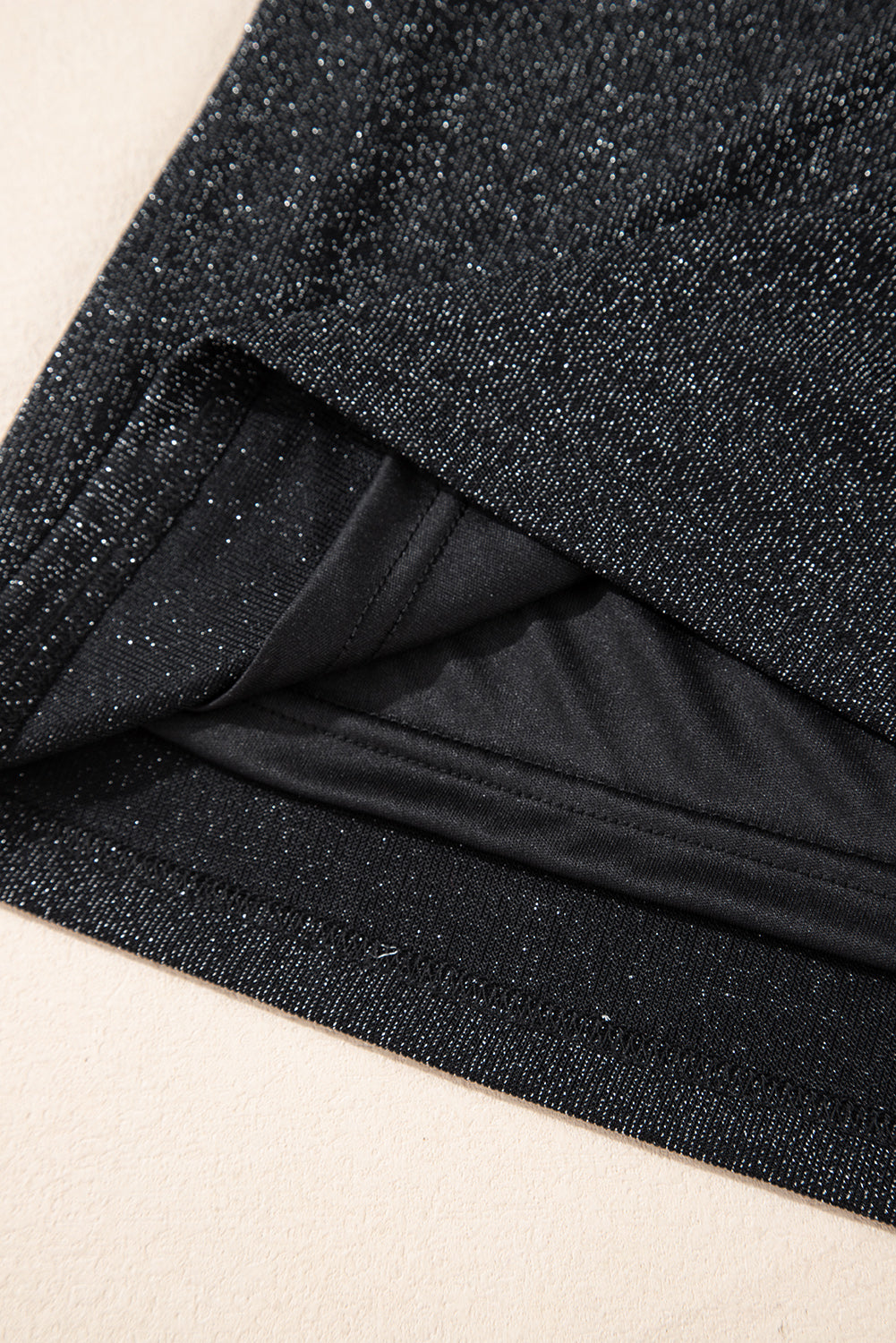 Black Metallic Bowknot Open Back V Neck Top-Chaelisa's New Jammies