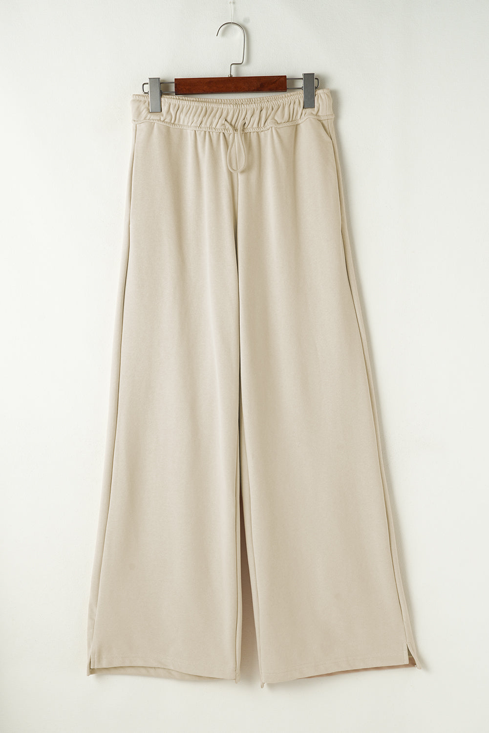 Apricot Loop Drawstring Casual Wide Leg Pants-Chaelisa's New Jammies