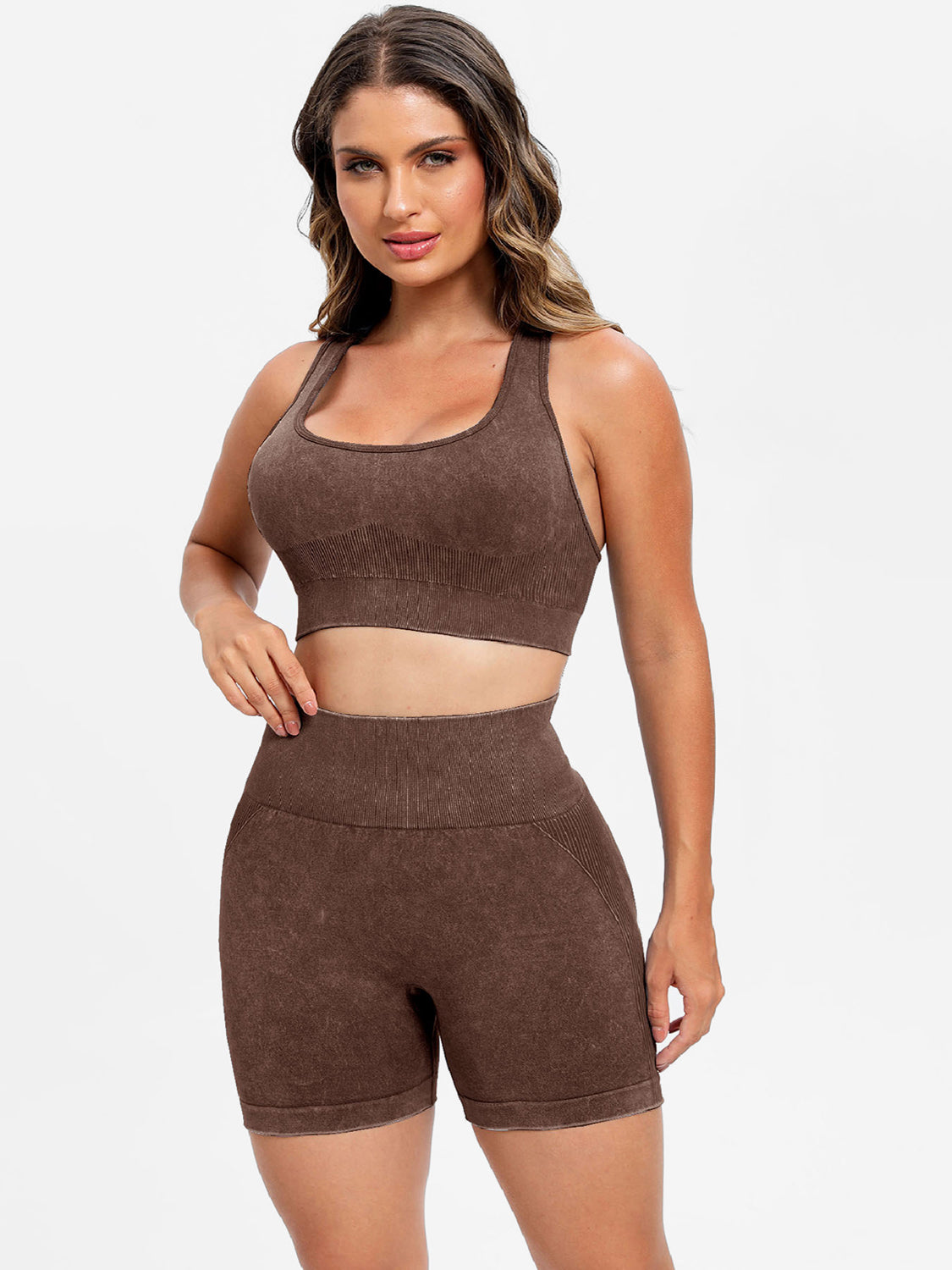 Scoop Neck Wide Strap Top and Shorts Active Set-Chaelisa's New Jammies