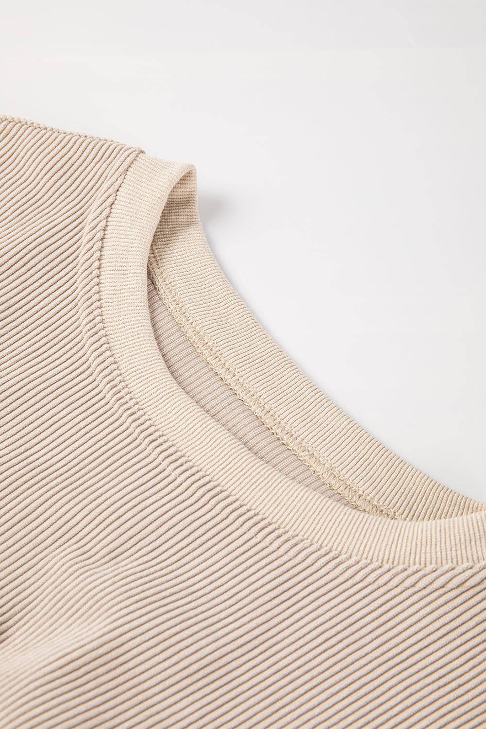 Smoke Gray Ribbed Corduroy Oversized Sweatshirt-Chaelisa's New Jammies