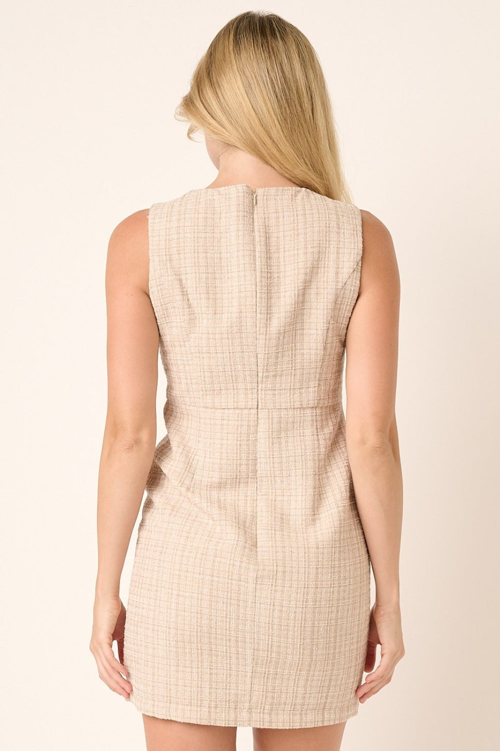 Mittoshop Tweed Sleeveless Mini Dress-Chaelisa's New Jammies
